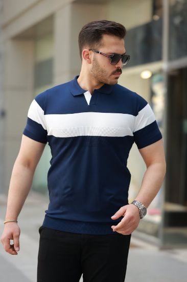 Erkek Yakalı Kısa Kollu Tişört resmi